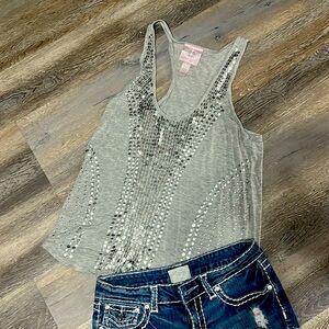 Romeo & Juliet Beaded Tank Top